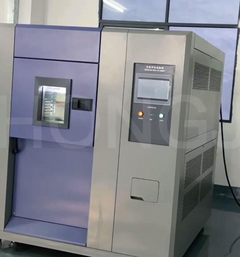 Cámara de prueba de choque de temperatura de tres gabinetes